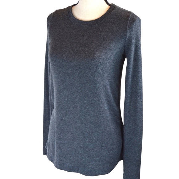 Three Dots Crew Neck Zipper Back Soft Slender Fit Long Sleeve Sweater, Small - Picture 3 of 7